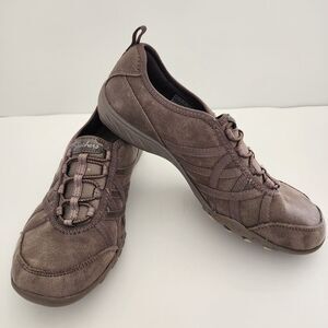 Skechers Breath‎ Easy Days Relaxed Fit Memory Foam slip on womens size 7.5